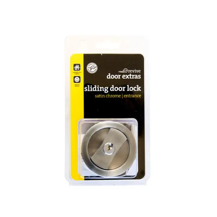 Trio Sliding Door Lock Entrance Satin Chrome