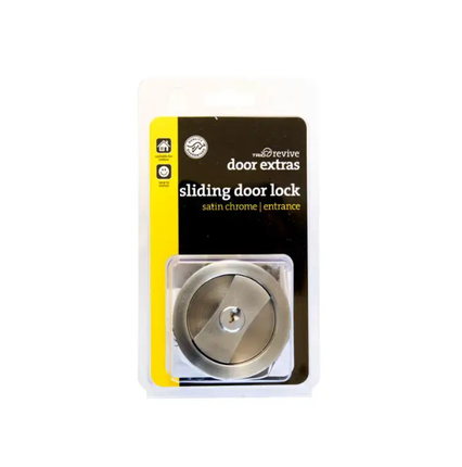 Trio Sliding Door Lock Entrance Satin Chrome
