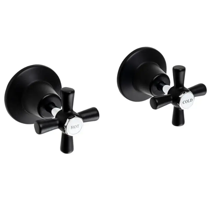 Mildon Paramount Wall Top Assy Chrome/Matt Black