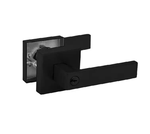 Trio Everest Square Lever Entrance 70MM Rose Black