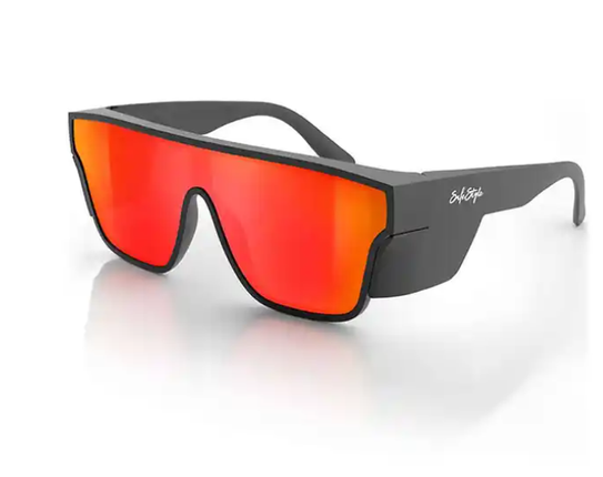 Safestyle Primes Matt Black Reflec Red