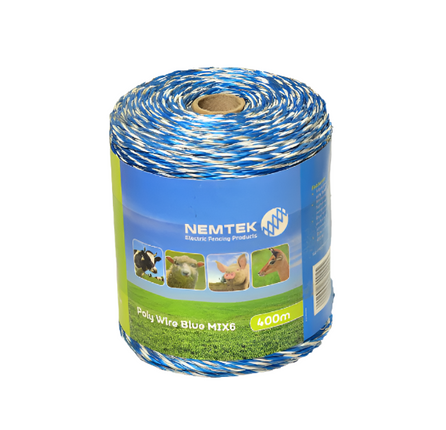 Wire Poly Blue Mix3 400M Nemtek