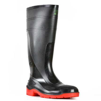 Bata Utility Safety Gumboot Black/Red Size 6