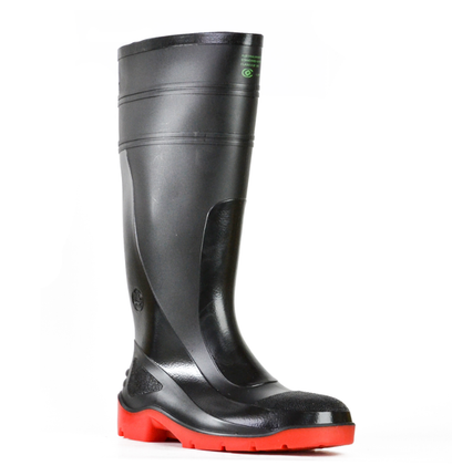 Bata Utility Safety Gumboot Black/Red Size 6