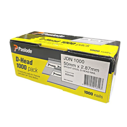 Nail Collated 50X2.87MM Bright PK1000