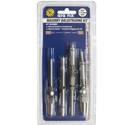 Swageless Kit Masonry 3-3.2MM 1PK