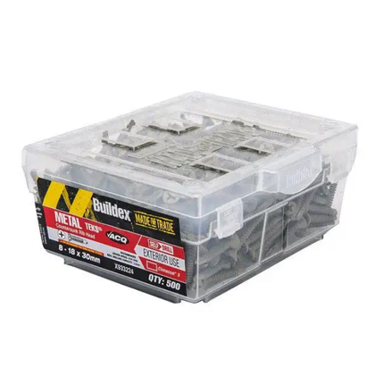 Buildex Metal Teks Countersunk Head 8 - 18 x 30MM - 500 Pack