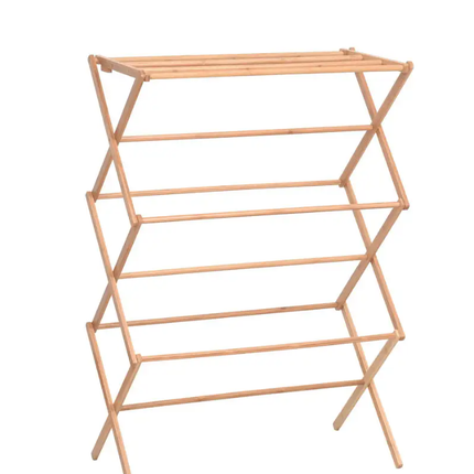 Uperia Bamboo Folding Clothes Airer