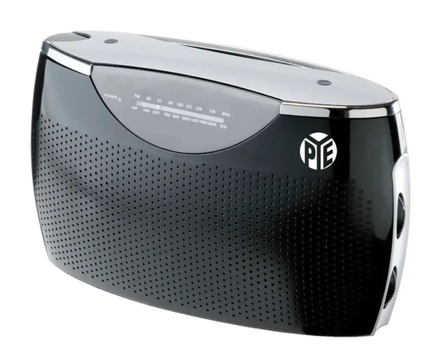 PYE Portable AC/DC Radio Black