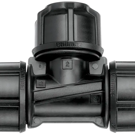 Philmac 3G Metric Poly Pipe Tee 40MM