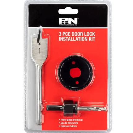P And N Door Lock Installation Kit - 3 Piece