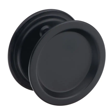 Lane Cavity Door Slider Passage Round Matte Black