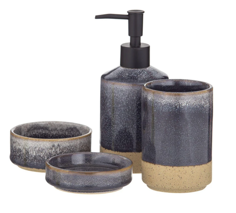 Bathroom Set Becket 4Piece Grey