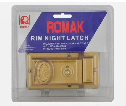 Latch Night Rim Bronze 1PK