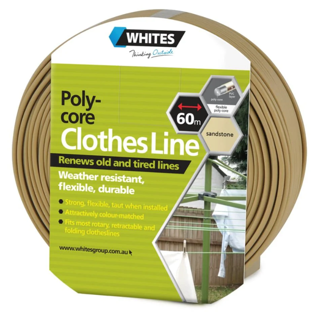 Clothesline Line Pvc Beige 60M