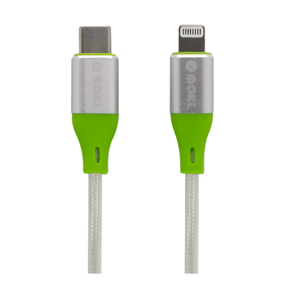 Cable Syncharge Braided C - Lightning Green