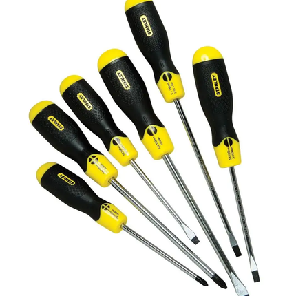 Stanley Cushion Grip Screwdriver Set - 6 Piece