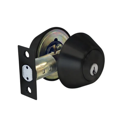 Trio Builderlock Deadbolt Double Cylinder Black