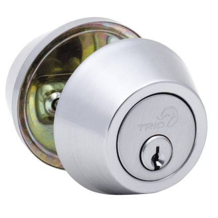 Deadlock Double Adj Latch Satin Chrome