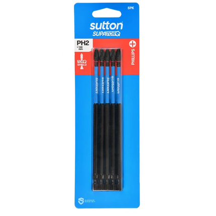 Bit Screwdriver S200 Supatorq Ph2 150MM 5PK Sutton