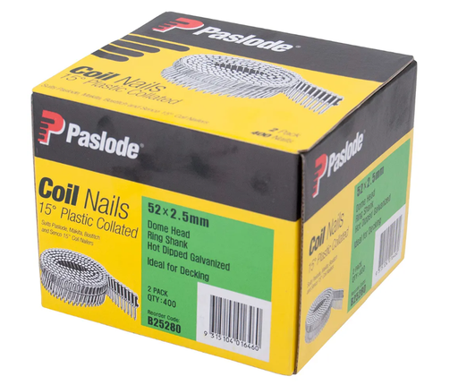 Nail Coil 52 X 2.5 Rng Hdg Dme 2 PK
