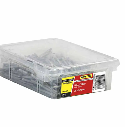Otter Nail Bullet Head Galvanised 75 x 3.75MM 2KG