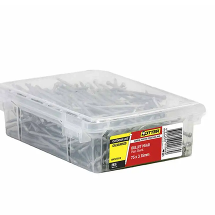 Otter Nail Bullet Head Galvanised 75 x 3.15MM 2KG