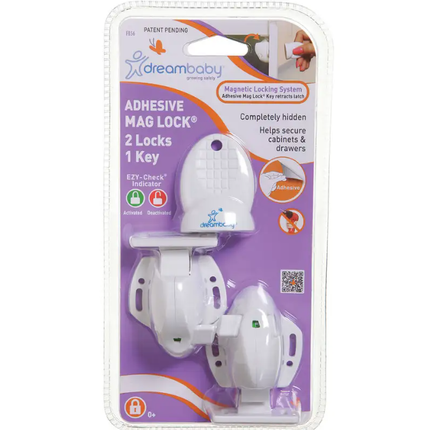 Dreambaby Adhesive Mag Locks 2 Locks 1 Key