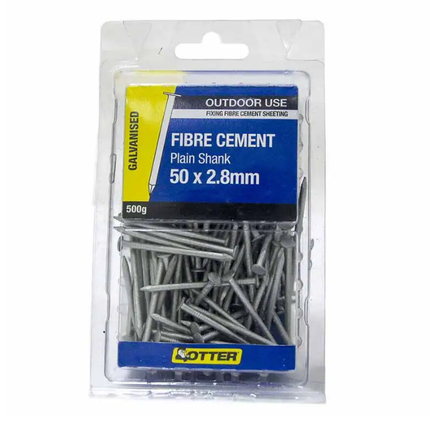 Otter Nail Fibre Cement Sheet Galvanised 50 x 2.80MM 500G