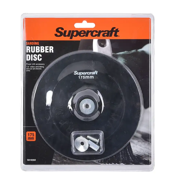 Supercraft Rubber Disc Backing 175 x 6MM