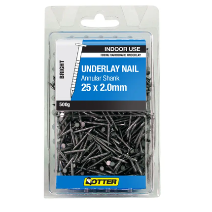 Otter Underlay Hardboard Nail 25 x 2MM 500G