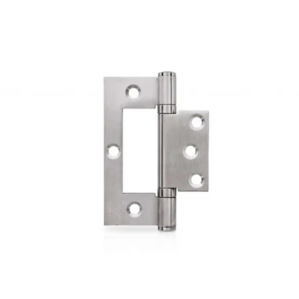 Trio Hirline Door Hinge Fixed Pin Satin Chrome 100 x 70 x 2.5MM