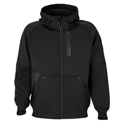 Eleven Black Tech Fleece Zip Hoodie Black