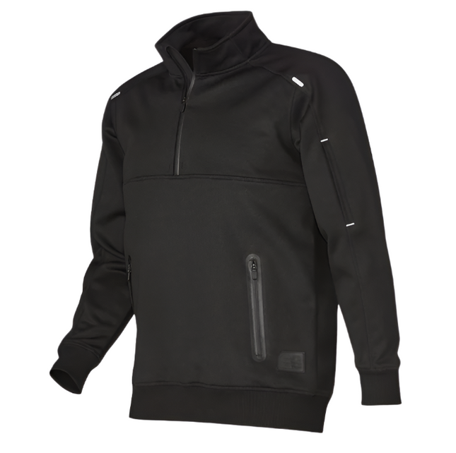 Eleven Black Tech Fleece 1/4Zip Pullover Black