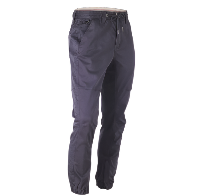 Stretch Sateen Cuffed Pants Midnight Regular