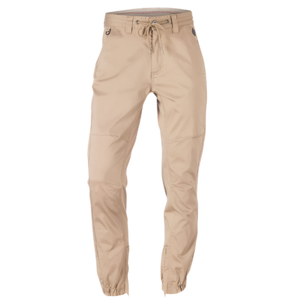 Stretch Sateen Cuffed Pants Tan Regular