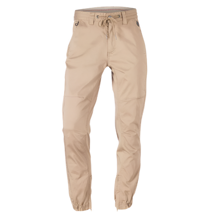 Stretch Sateen Cuffed Pants Tan Regular