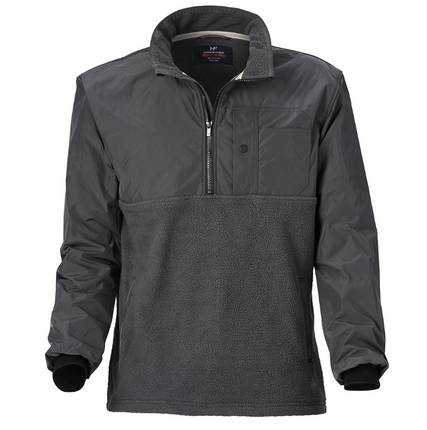 Hammer + Field Textured Spliced Sweater Steel