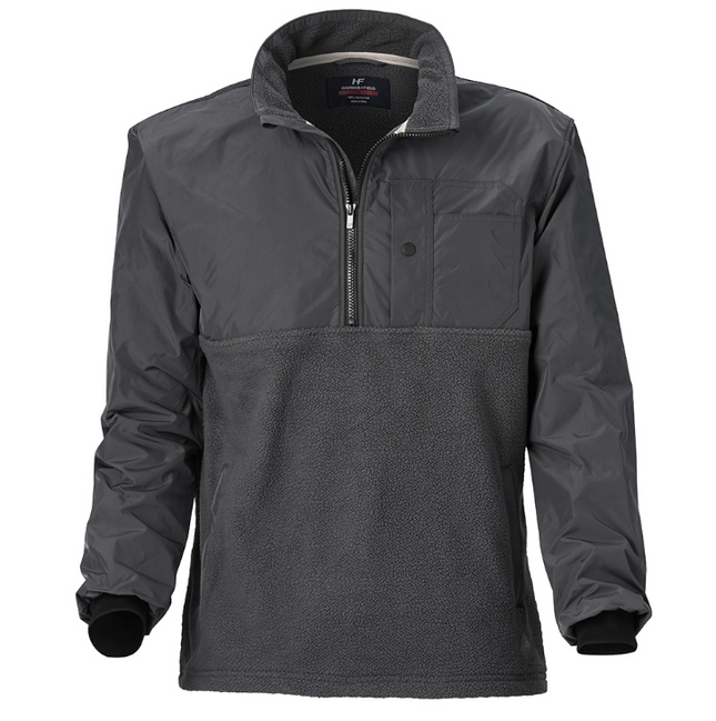 Hammer + Field Textured Spliced Sweater Steel
