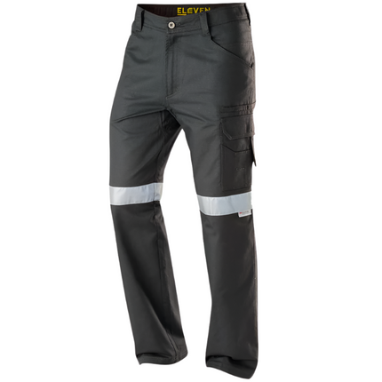 Eleven Workwear Aerocool Perforated 3M Taped Cotton Ripstop Pant Charcoal