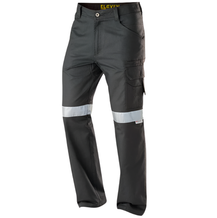 Eleven Workwear Aerocool Perforated 3M Taped Cotton Ripstop Pant Charcoal