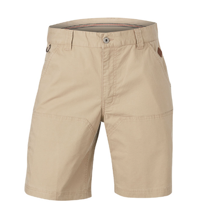 Hammer + Field Workwear Long Length Seam Pocket Stretch Short Tan