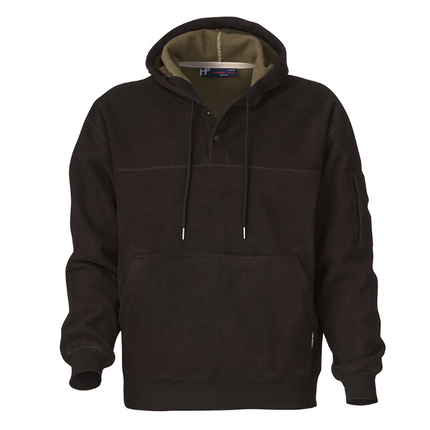 Hammer + Field Waterproof Fleece Hoodie Black Stone Green