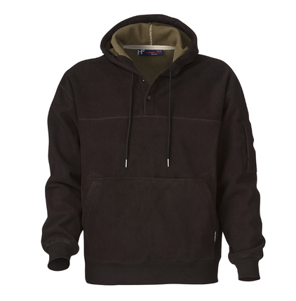 Hammer + Field Waterproof Fleece Hoodie Black Stone Green