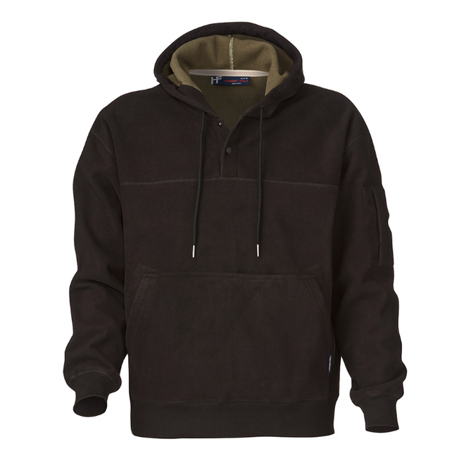 Hammer + Field Waterproof Fleece Hoodie Black Stone Green