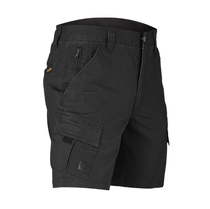Eleven Workwear Jett Stretch Cargo Short Black