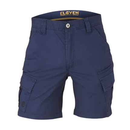 Eleven Workwear Jett Stretch Cargo Short Navy