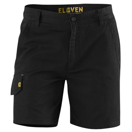 Eleven Workwear Evolution Drill Work Short Black
