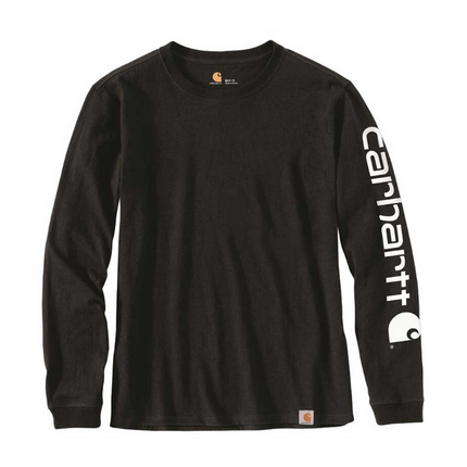 Carhartt Women's Sleeve Logo L/S T-Shirt Black