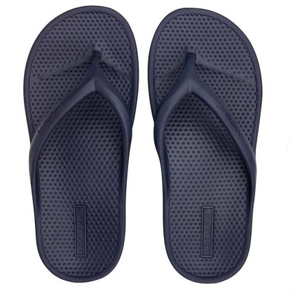 Archline Orthotic Foam Thongs Arch Support Flip Flops Orthopedic Rebound Navy 39